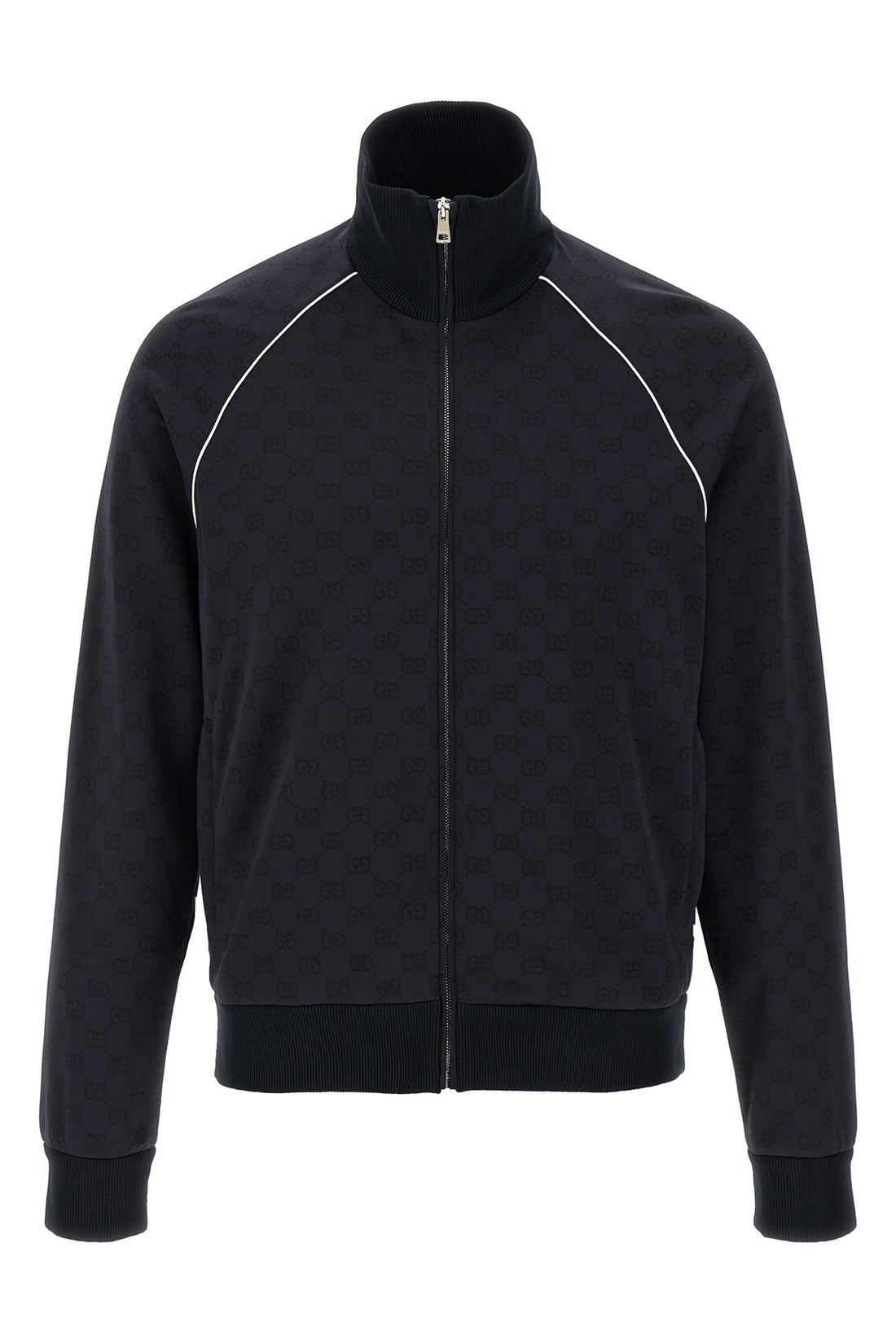 GUCCI S gg jacquard tech cotton nylon and jersey blend sweatshirt