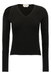 stretch ribbed wool sweater