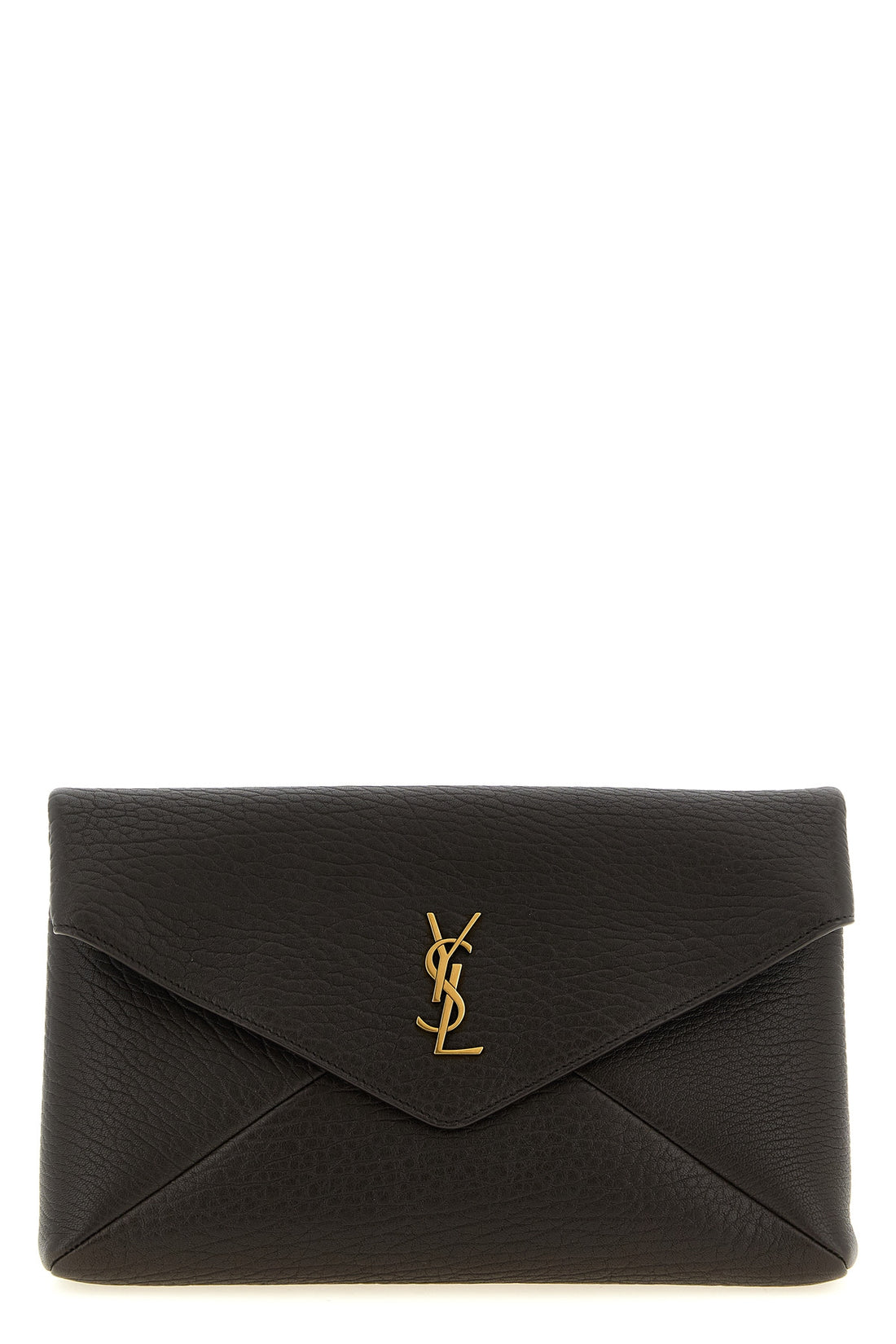 SAINT LAURENT OS the saint laurent envelope large clutch is distinguished by its rigorous envel