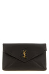 the saint laurent envelope large clutch is distinguished by its rigorous envel