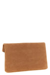 envelope large clutch bag in embossed nubuck leather