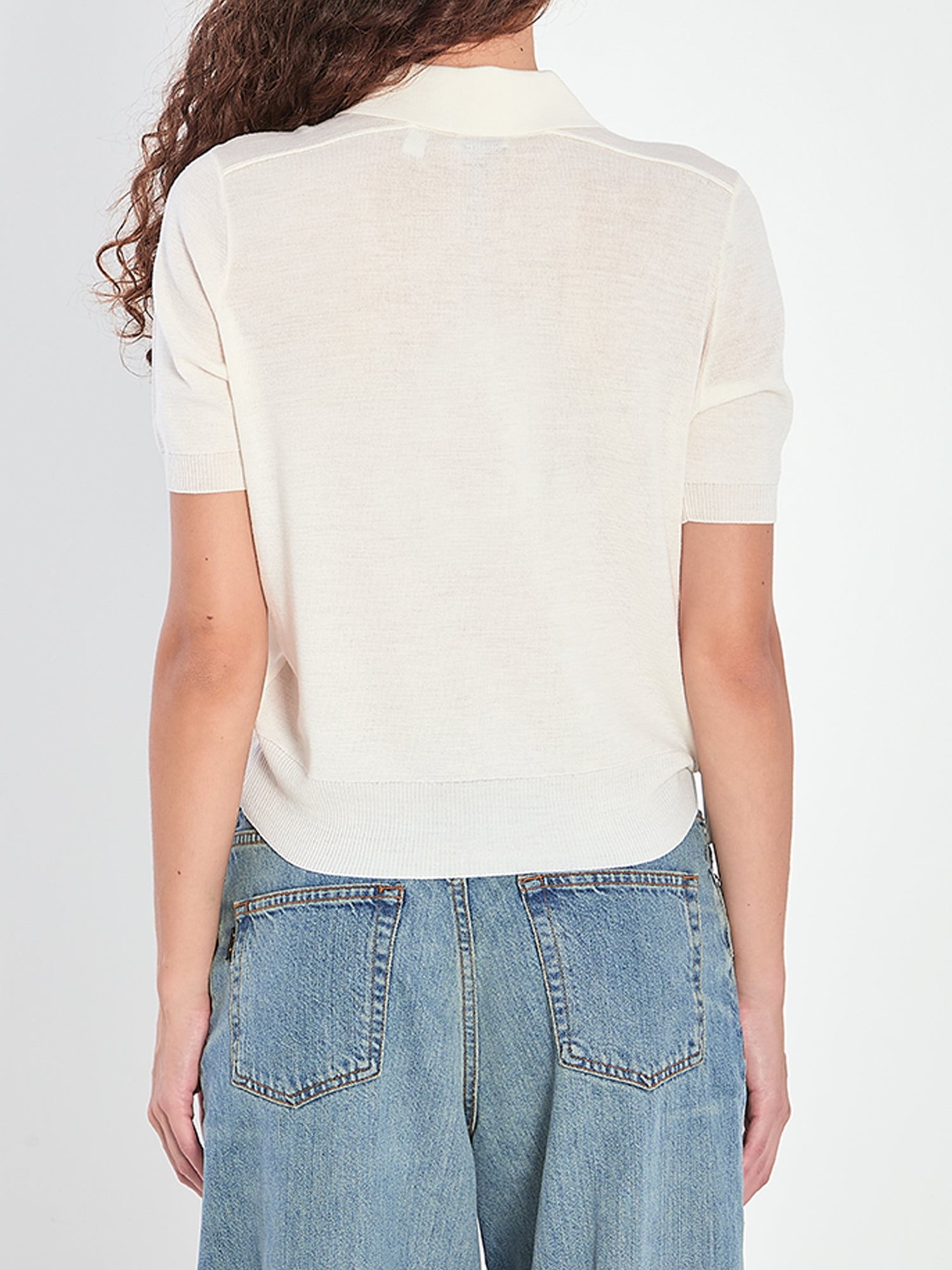 BURBERRY S wool polo shirt