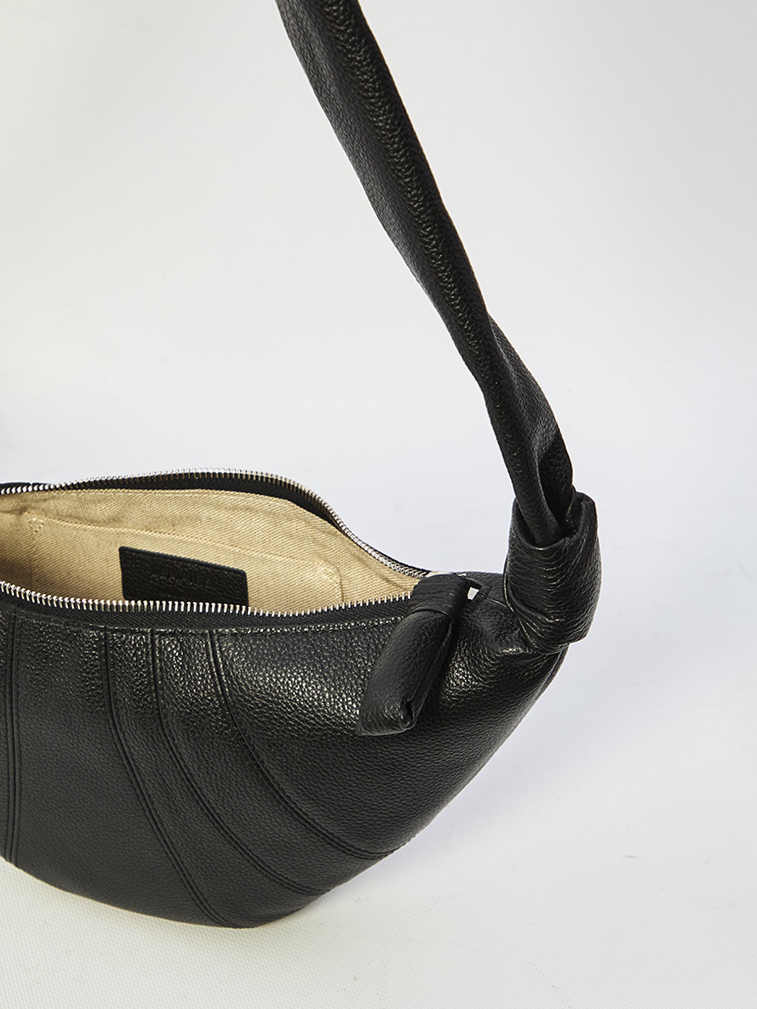 LEMAIRE OS croissant black bag small 