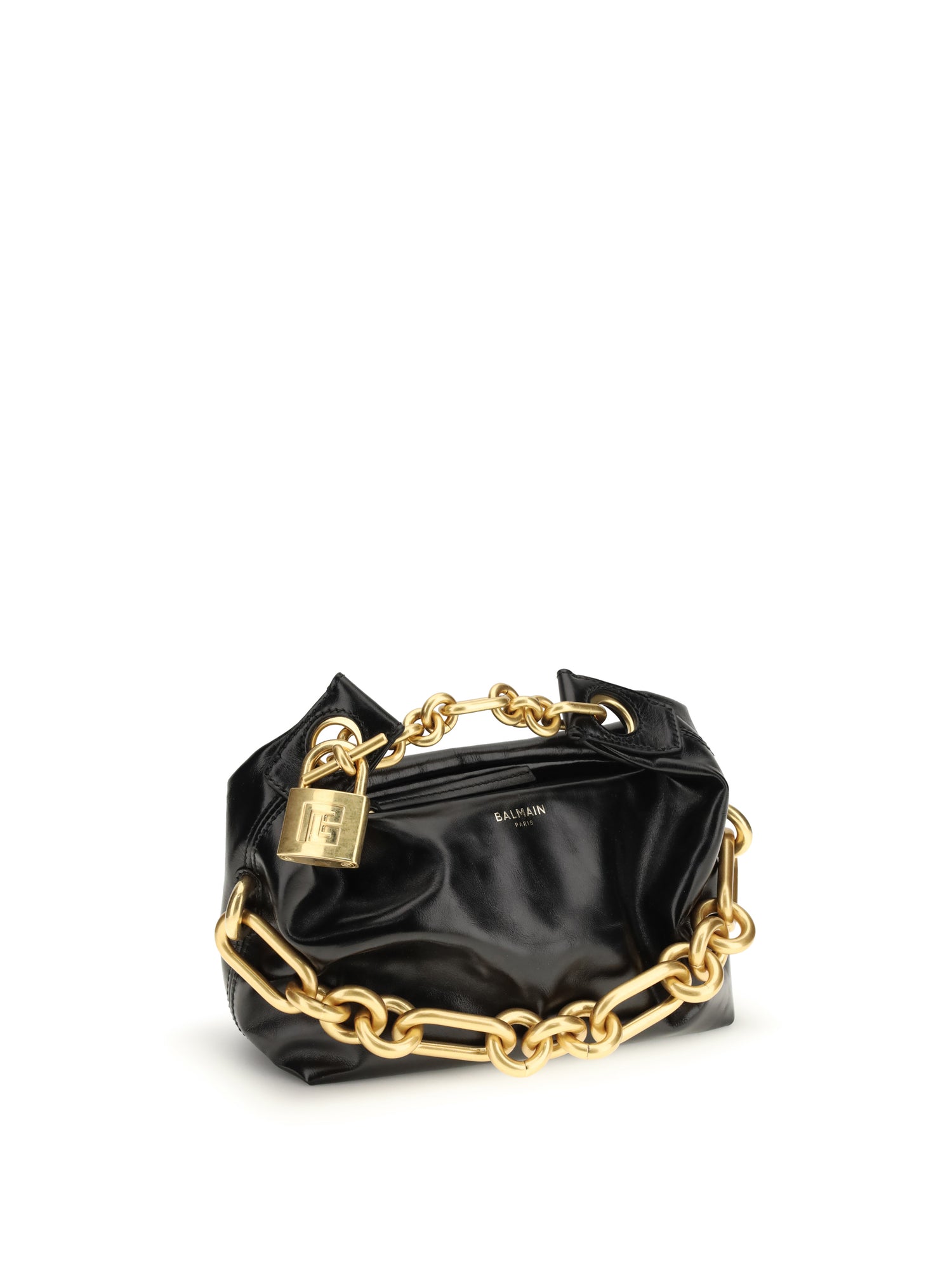 BALMAIN OS sync mini leather shoulder bag