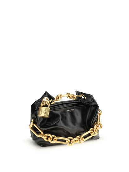 BALMAIN OS sync mini leather shoulder bag