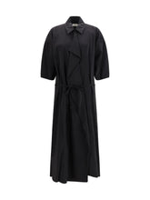 LEMAIRE 38 asymmetrical silk shirt dress