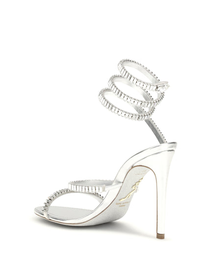 RENE CAOVILLA 36 rhinestone sandals