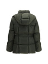 agneux hooded short down jacket