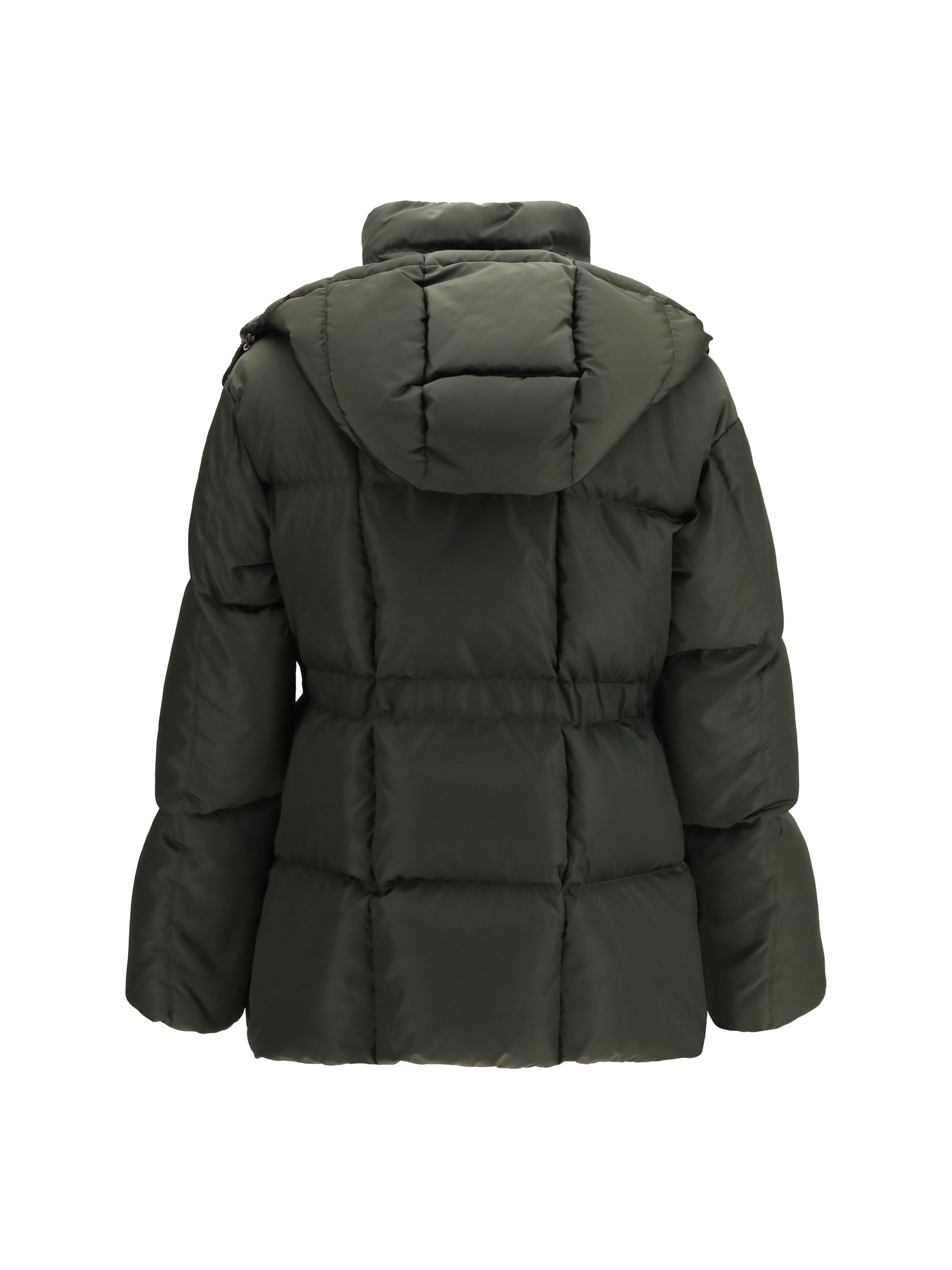 agneux hooded short down jacket