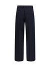 wide-leg virgin wool pants
