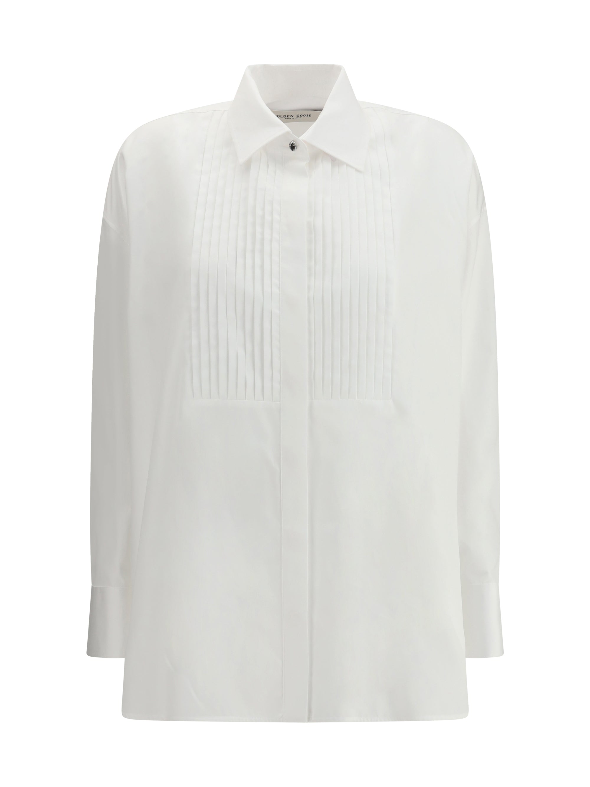 GOLDEN GOOSE S oversized cotton poplin shirt