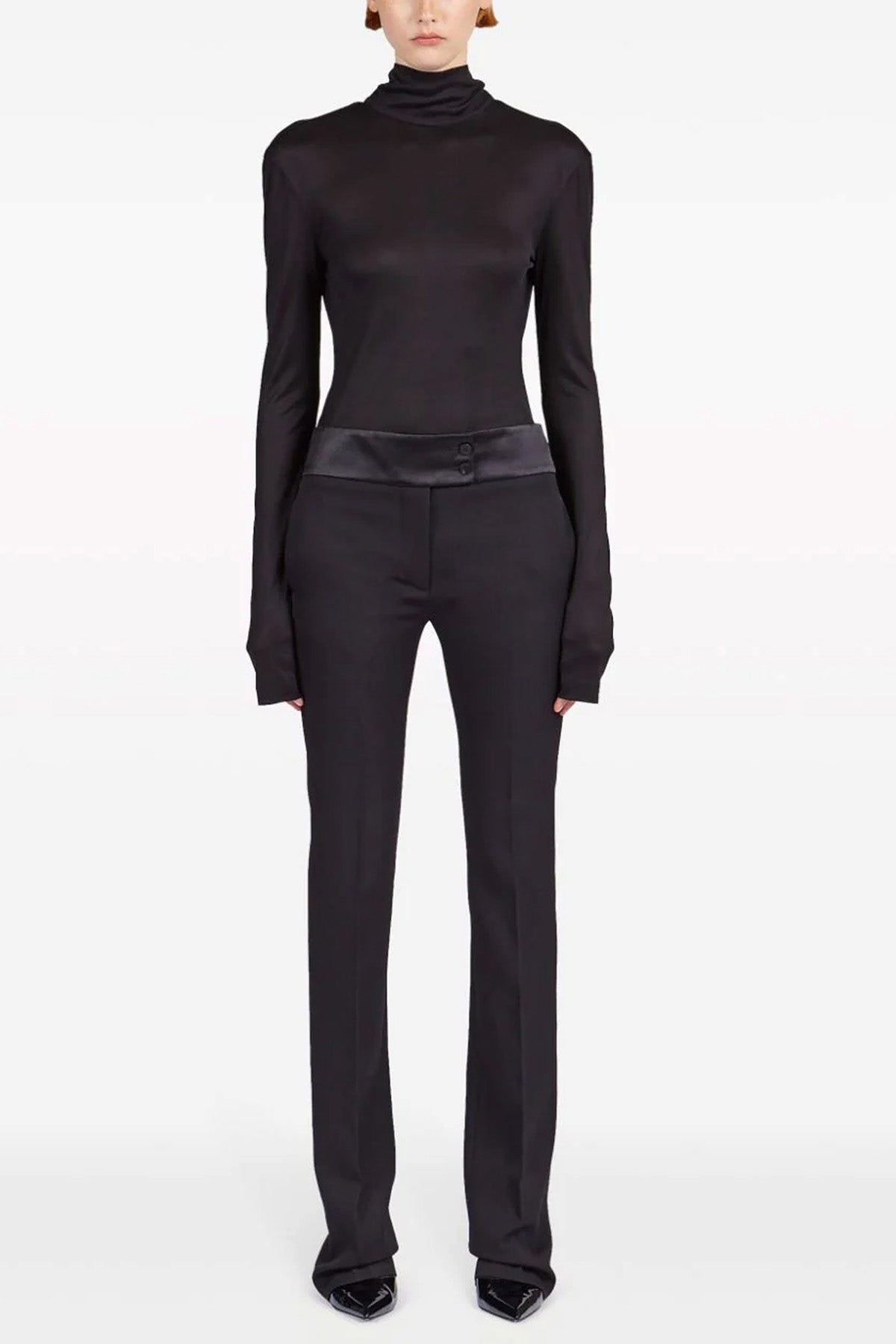 virgin wool tuxedo pants