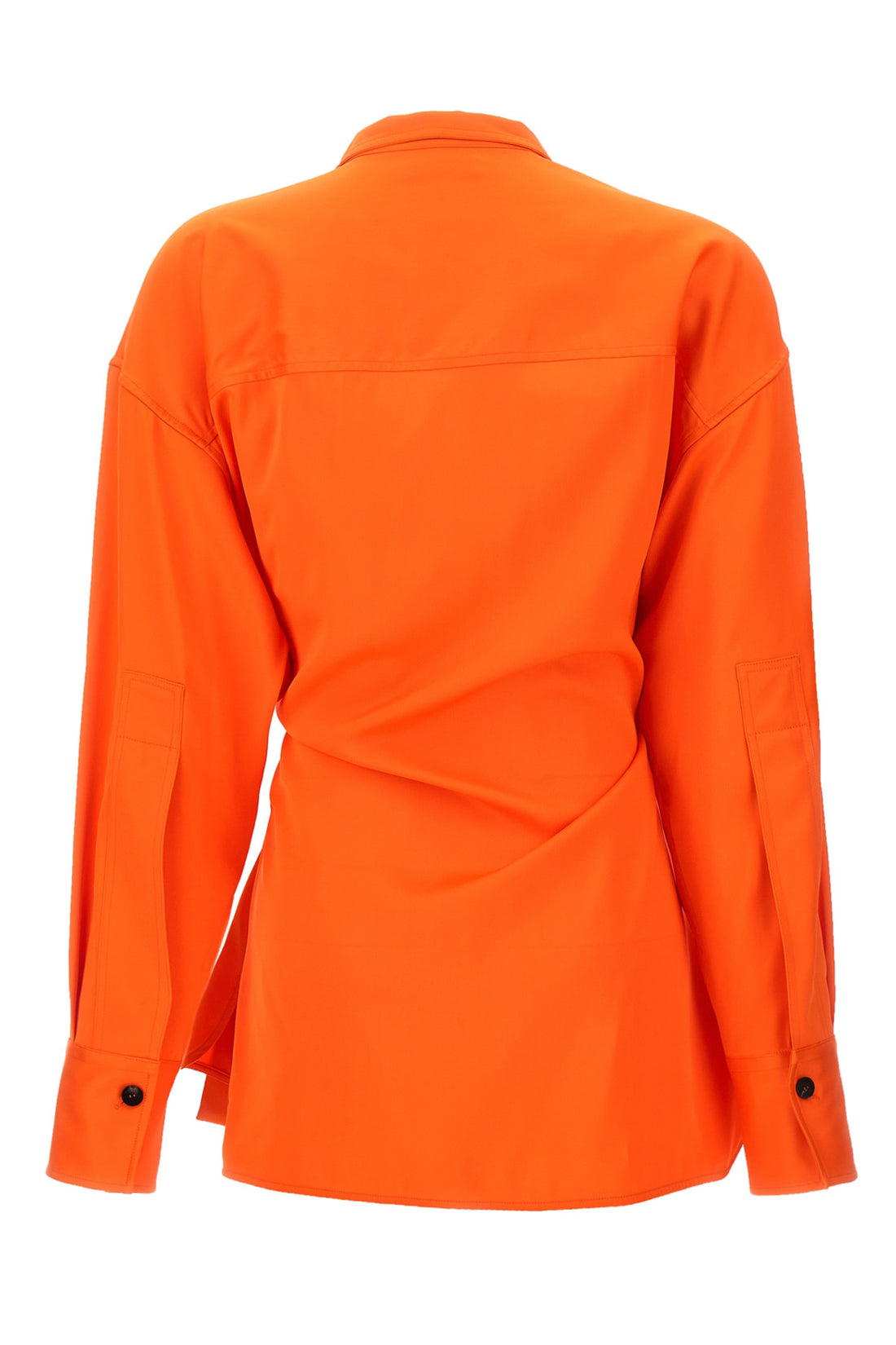 FERRAGAMO 44 asymmetrical satin shirt