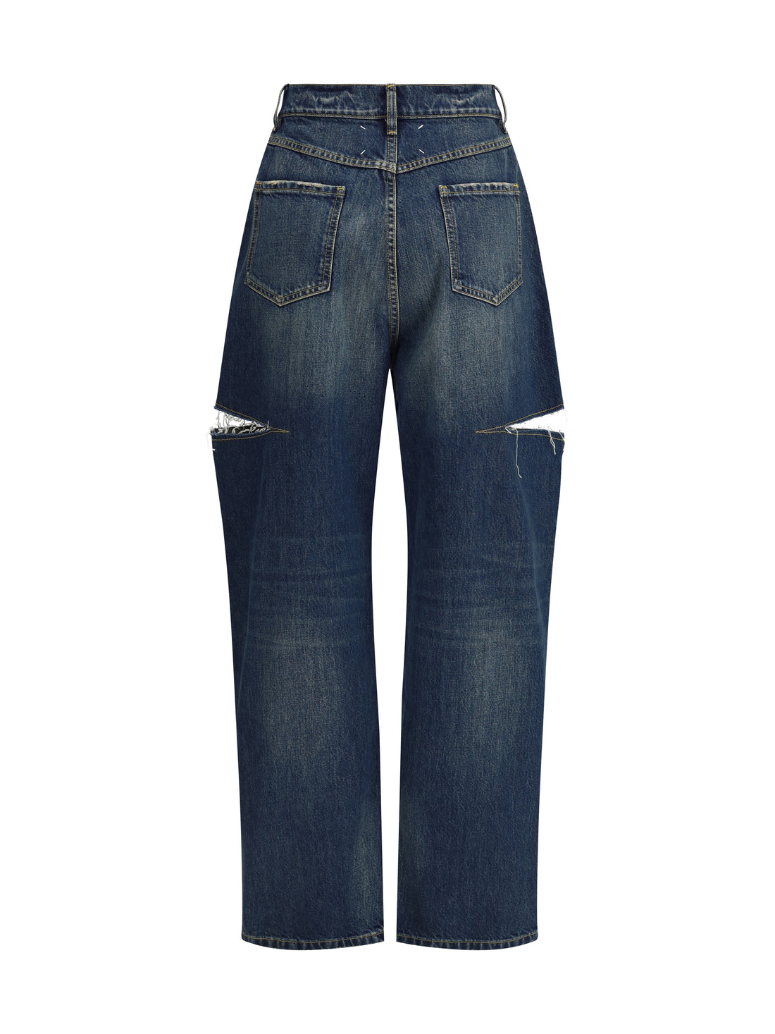 MARGIELA 36 denim jeans with cut-out detail