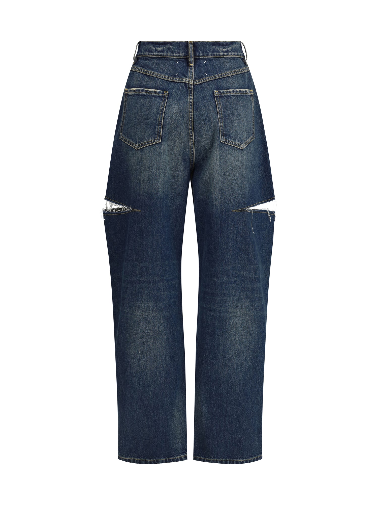 MARGIELA 36 denim jeans with cut-out detail