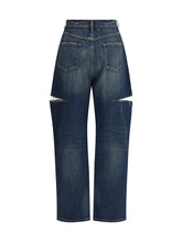 MARGIELA 36 denim jeans with cut-out detail