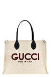 medium gucci shopping bag in canvas