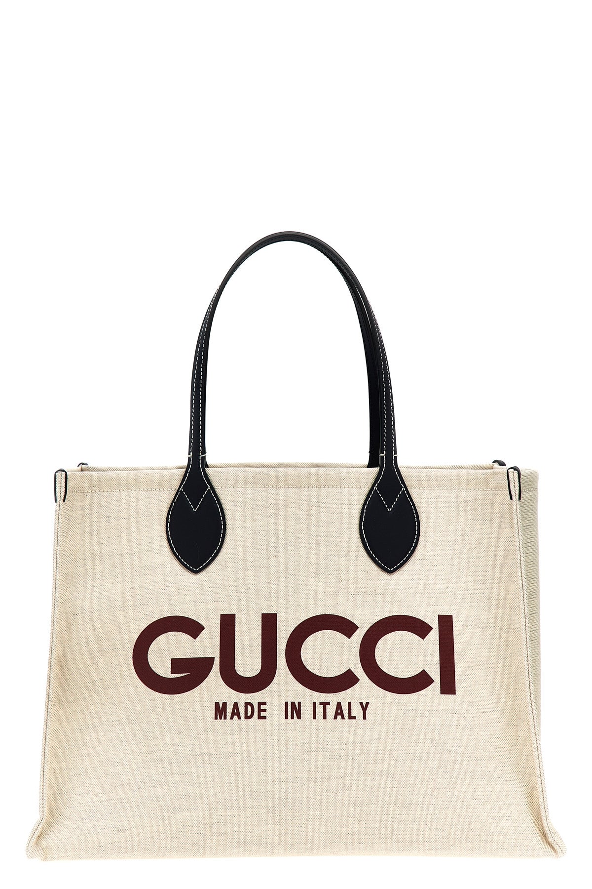 medium gucci shopping bag in canvas