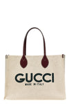 gucci canvas shopping bag