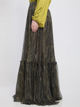 SAINT LAURENT 36 country-style tiered skirt 