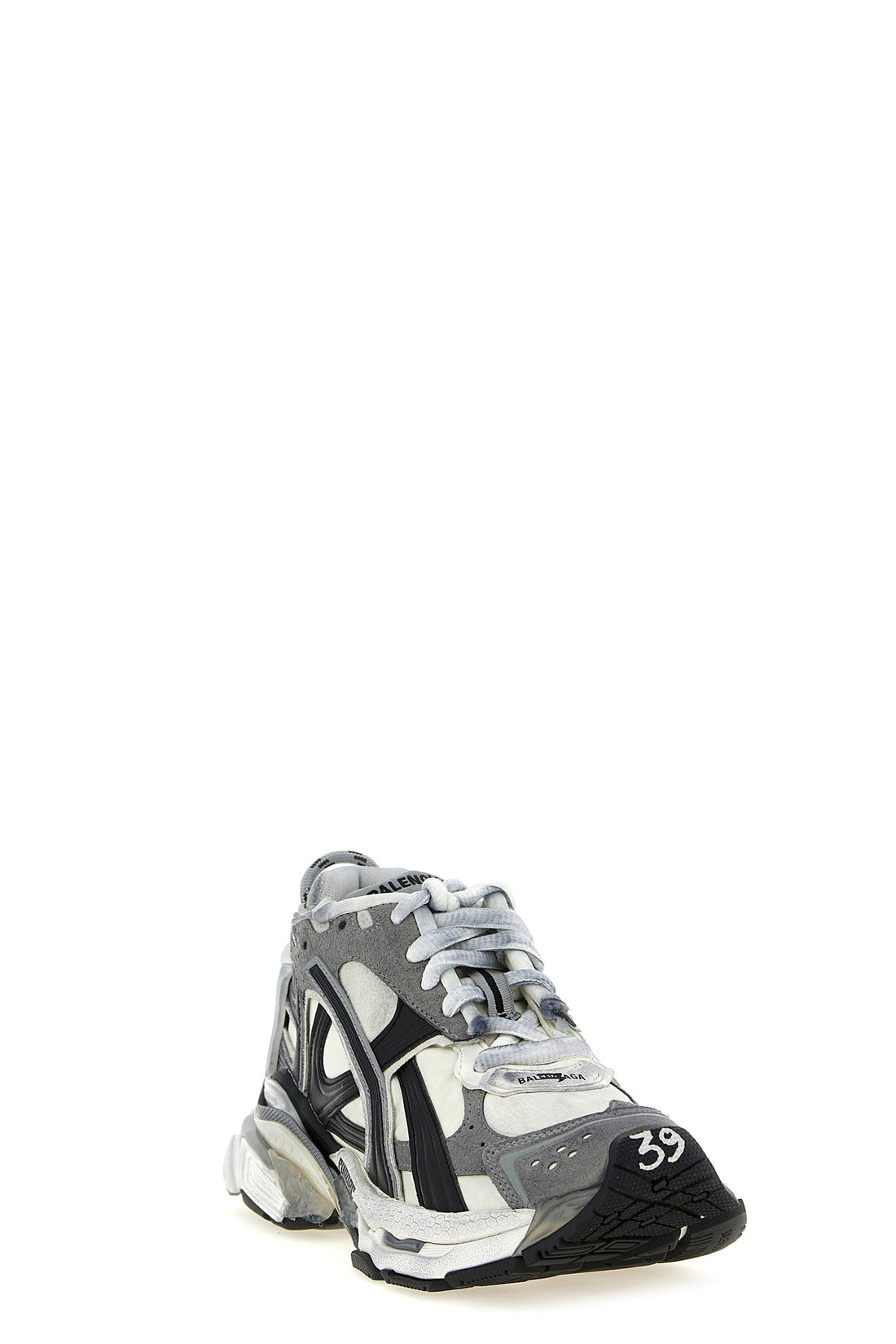 BALENCIAGA 38 runner sneakers in nylon and suede