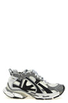 runner sneakers in nylon and suede
