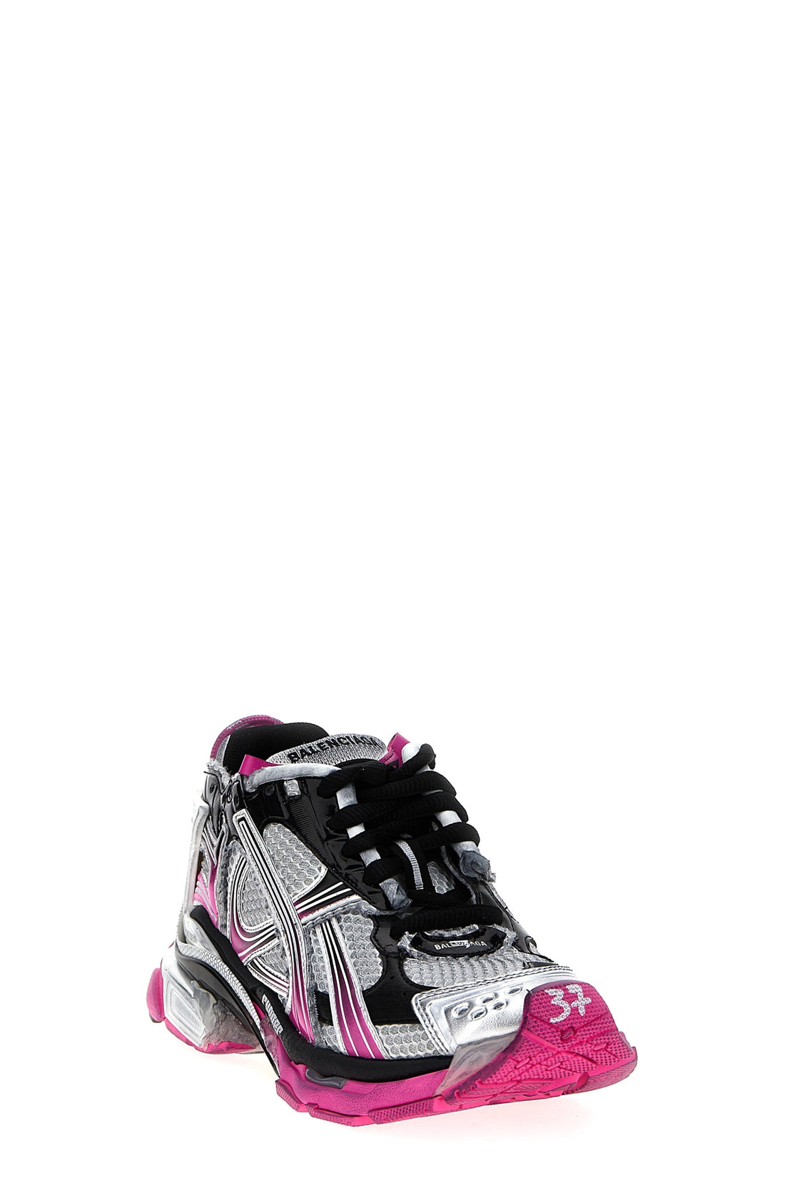 BALENCIAGA 36 runner gradient mesh sneakers