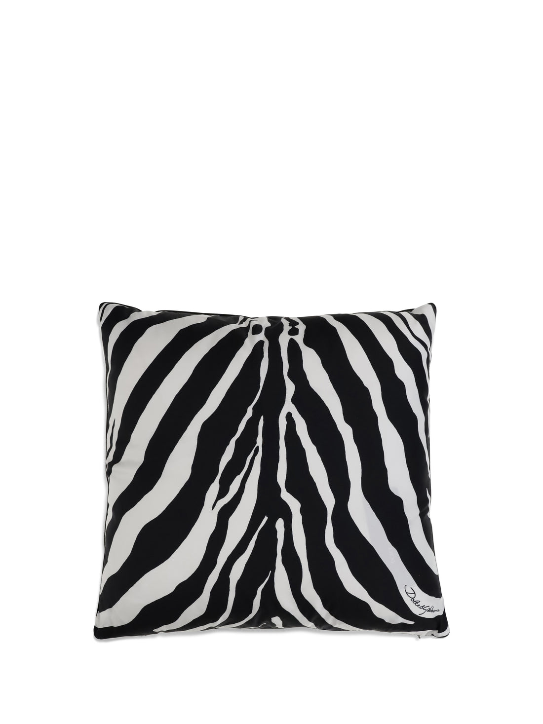 DOLCE & GABBANA OS zebra silk pillow