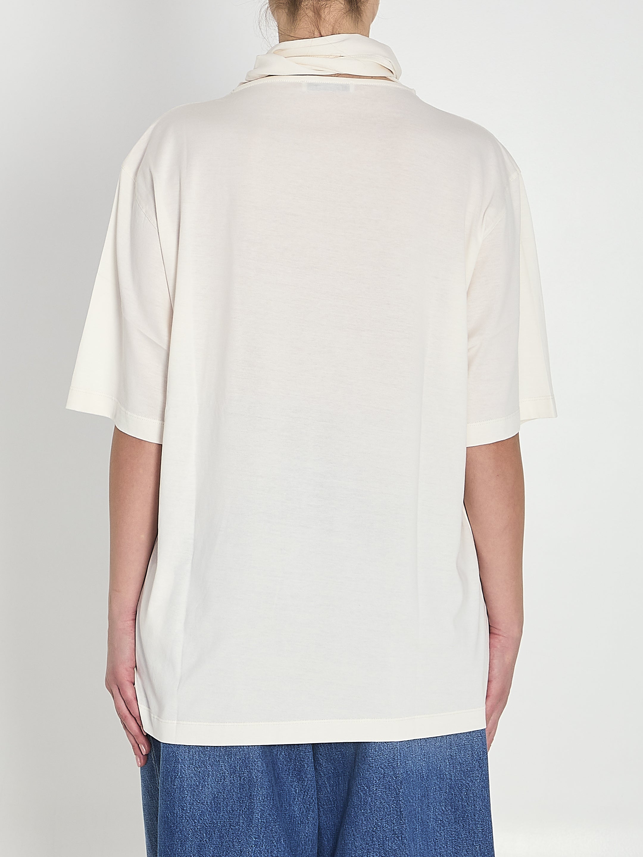 LEMAIRE M t-shirt with scarf