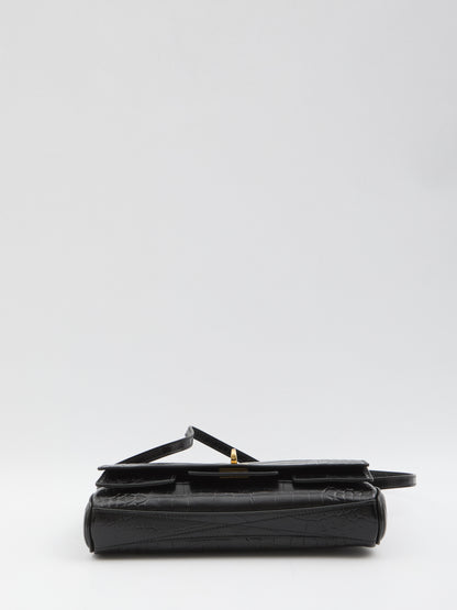 BALENCIAGA OS bel air small clutch with shoulder strap