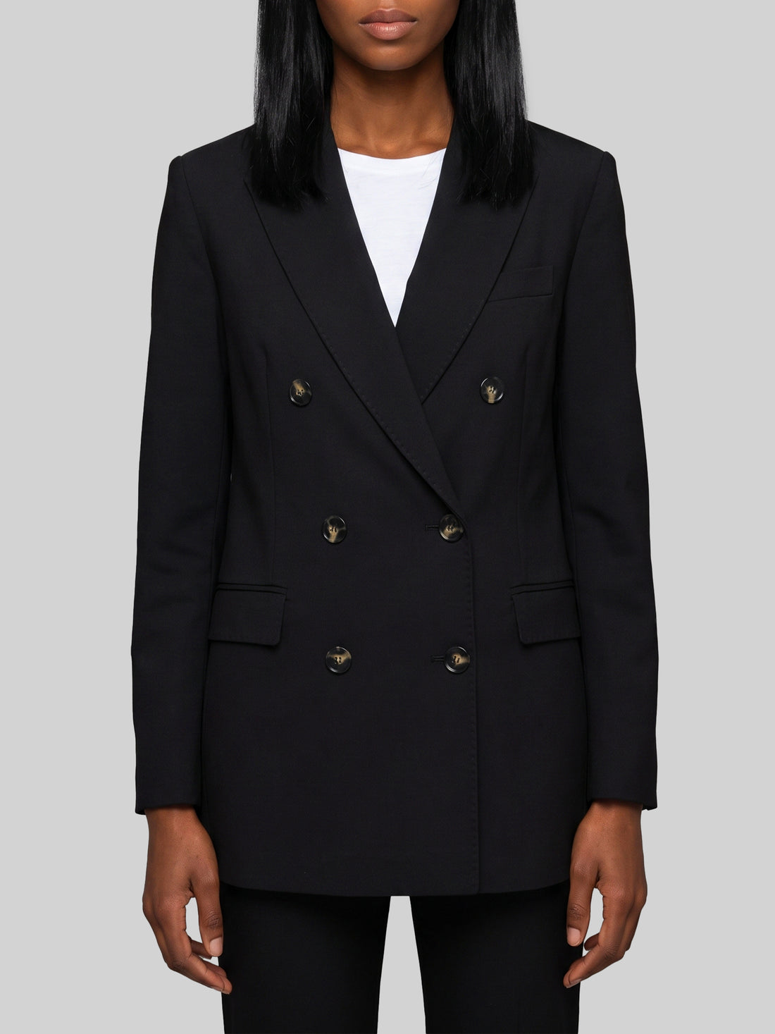 SUTTON NEW YORK 40 double-breasted black jacket