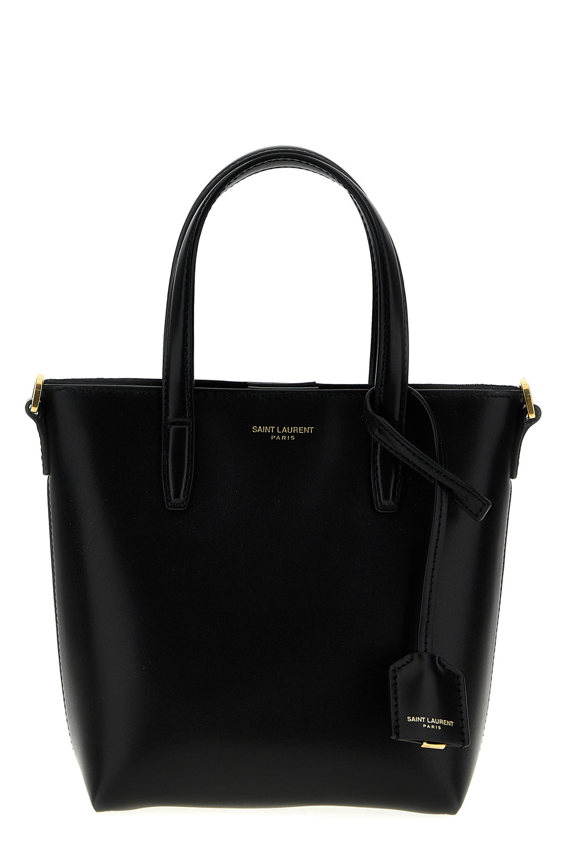 SAINT LAURENT OS mini toy box leather shopping bag
