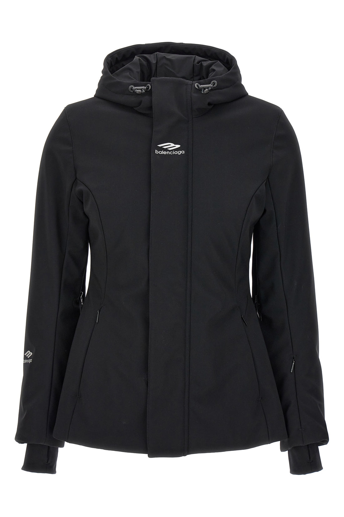 BALENCIAGA 36 ski hourglass 3b sports icon doubled stretch nylon parka