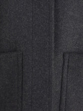 FENDI 40 blouson jacket in mélange wool and soft nappa leather