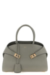 hug (m) handbag in calf leather treated