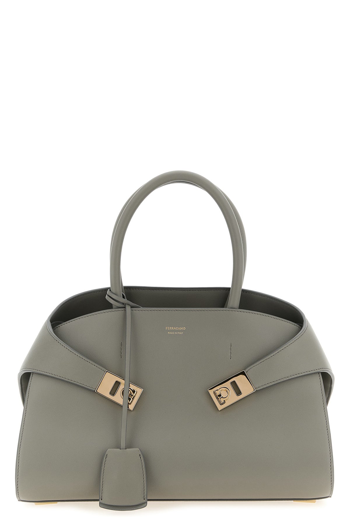 hug (m) handbag in calf leather treated