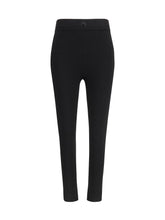 MARINE SERRE L moon logo knit leggings