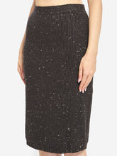 BOTTEGA VENETA S wool skirt with english rib knit