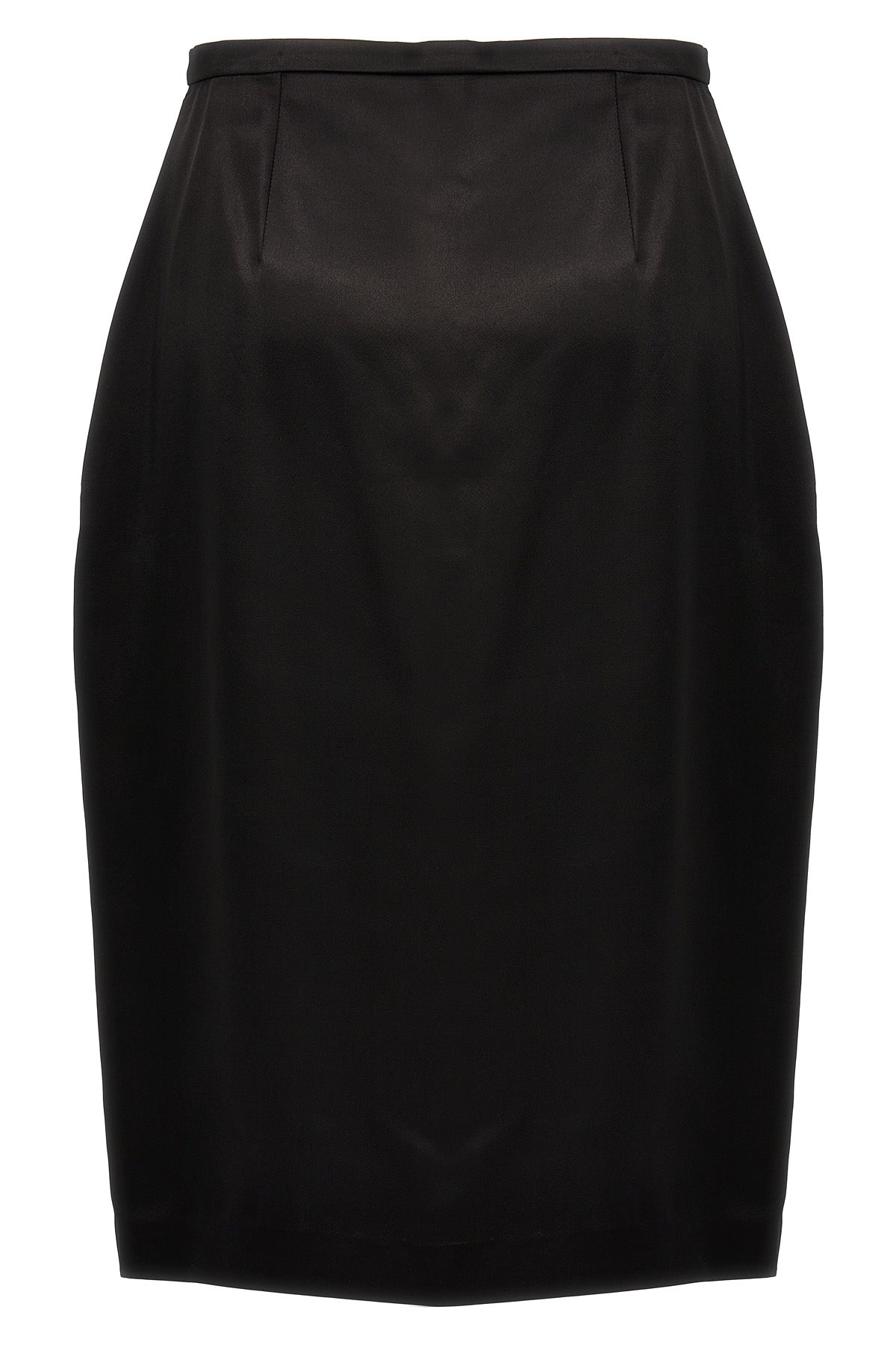 viscose satin pencil skirt