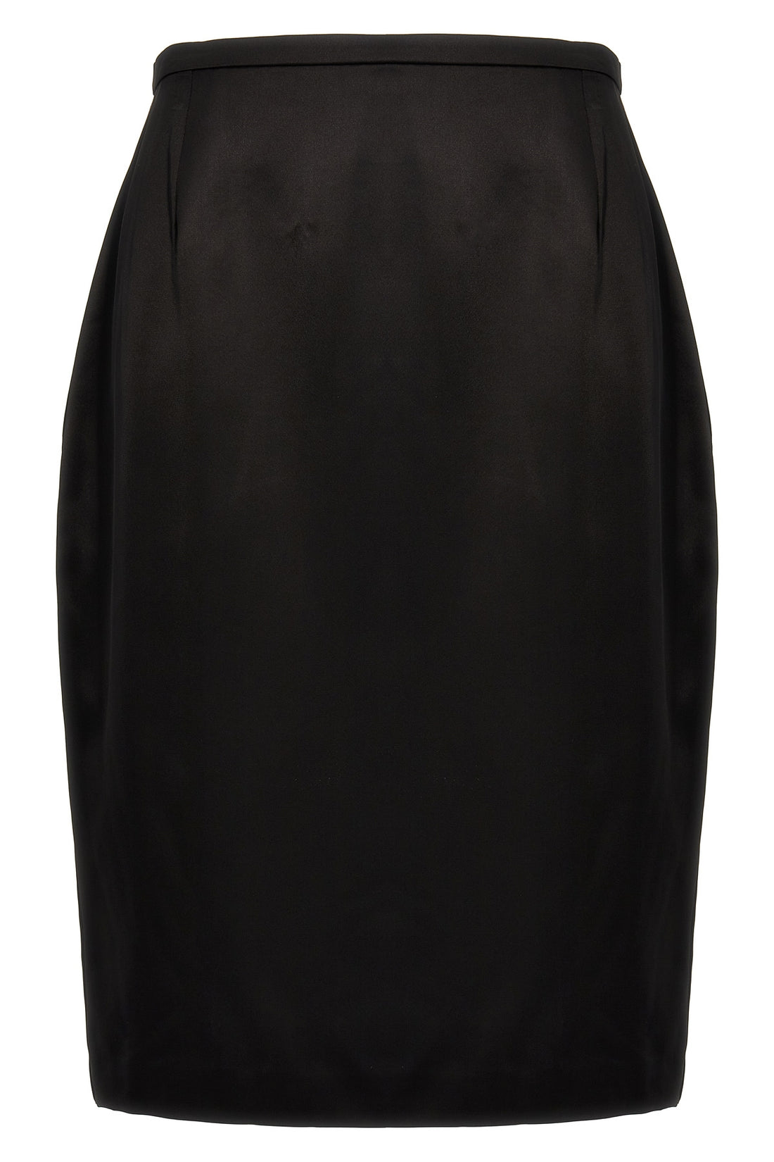 SAINT LAURENT 36 viscose satin pencil skirt