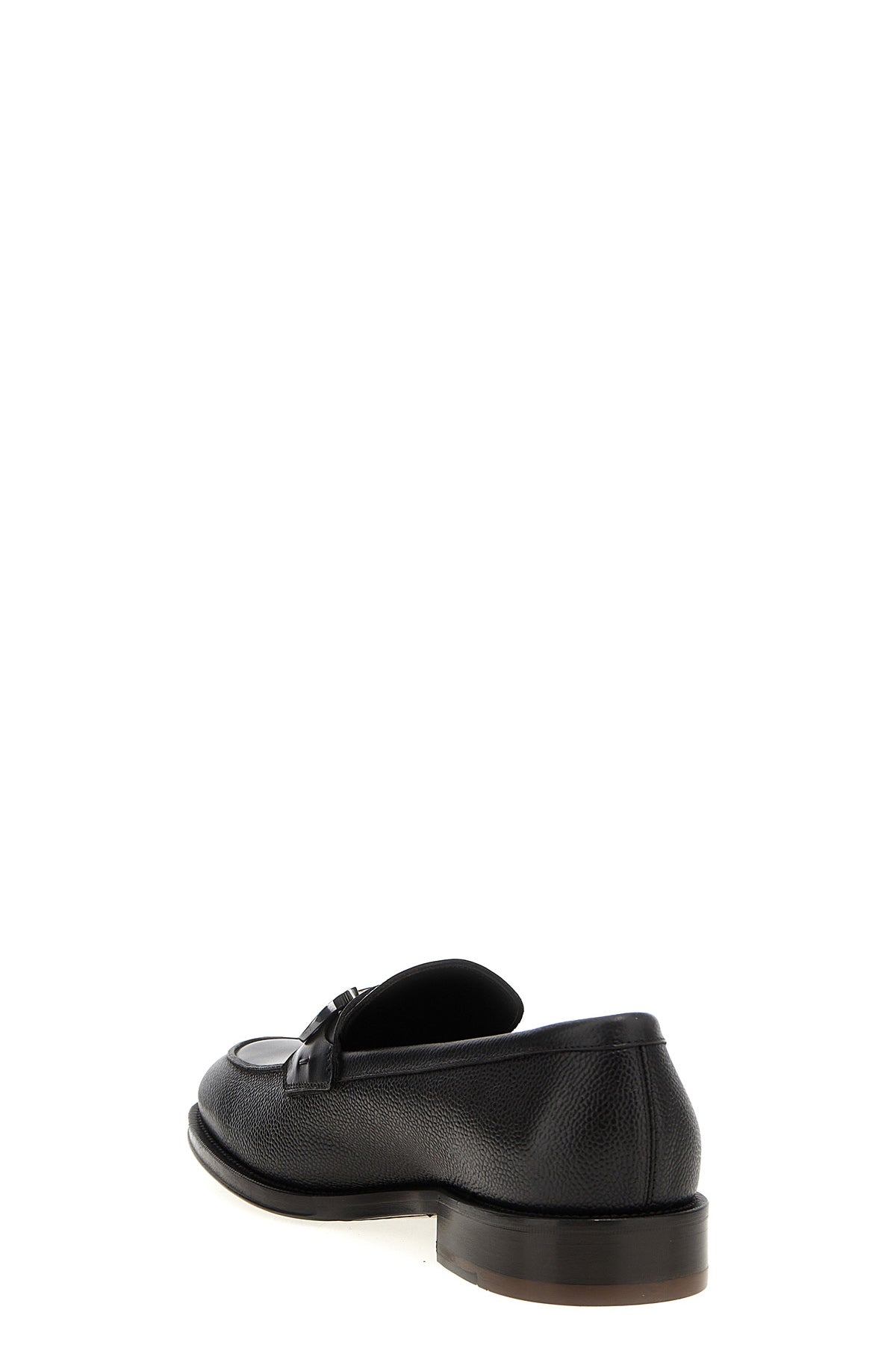 benedict grained leather loafers