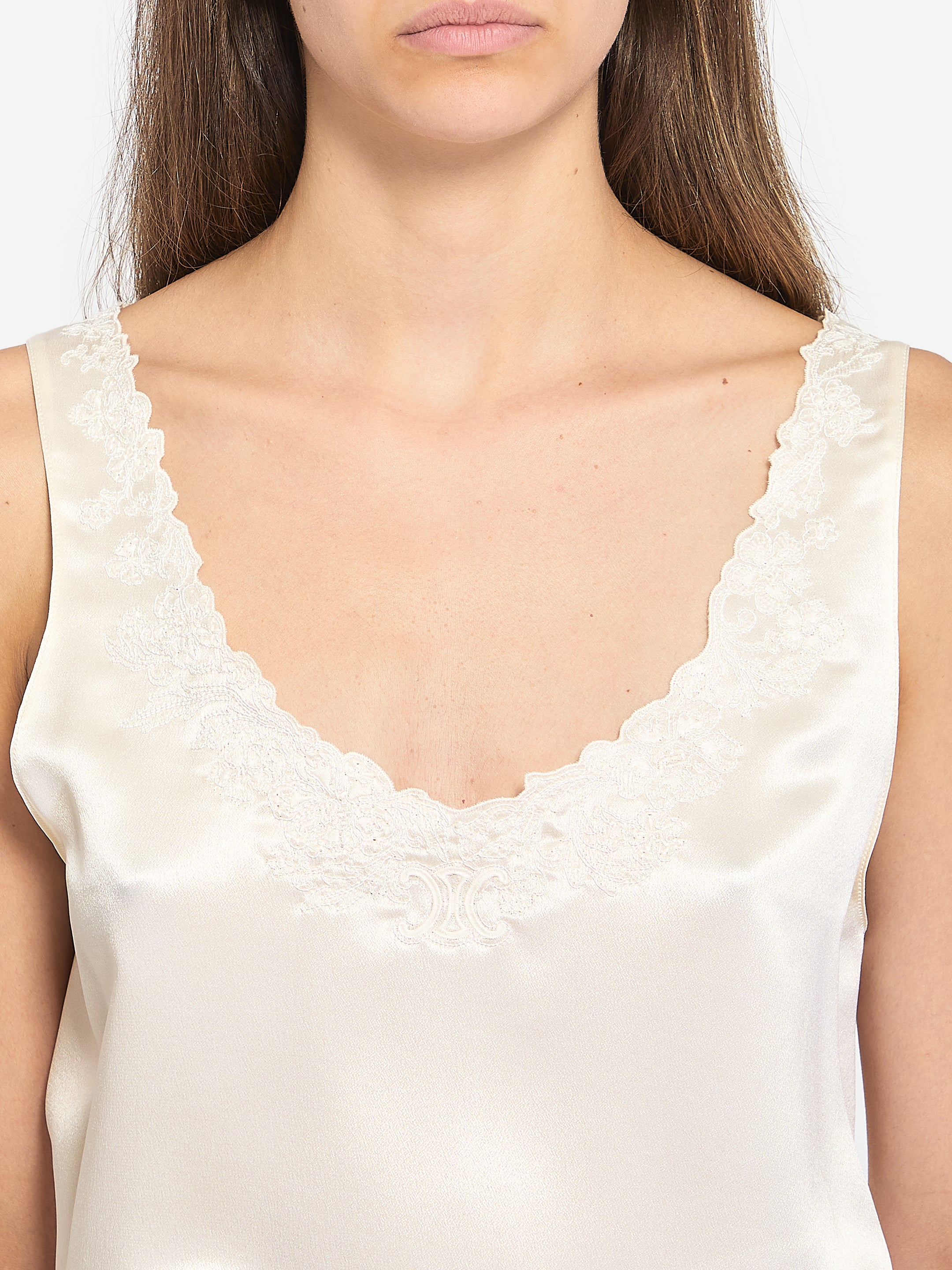 CELINE 36 brode triomphe lingerie top