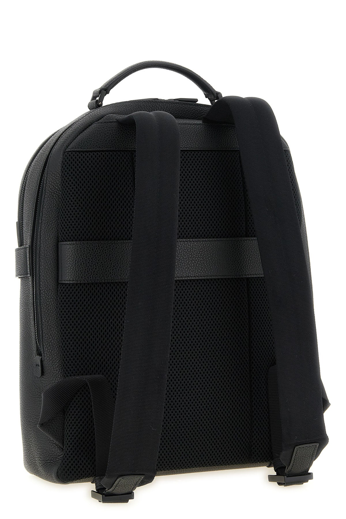 the ferragamo hug backpack in fine hammered leather