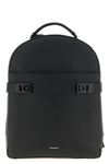 the ferragamo hug backpack in fine hammered leather