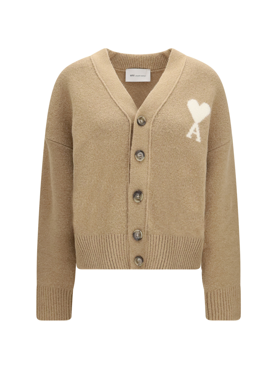 AMI PARIS L ami de coeur cardigan in alpaca