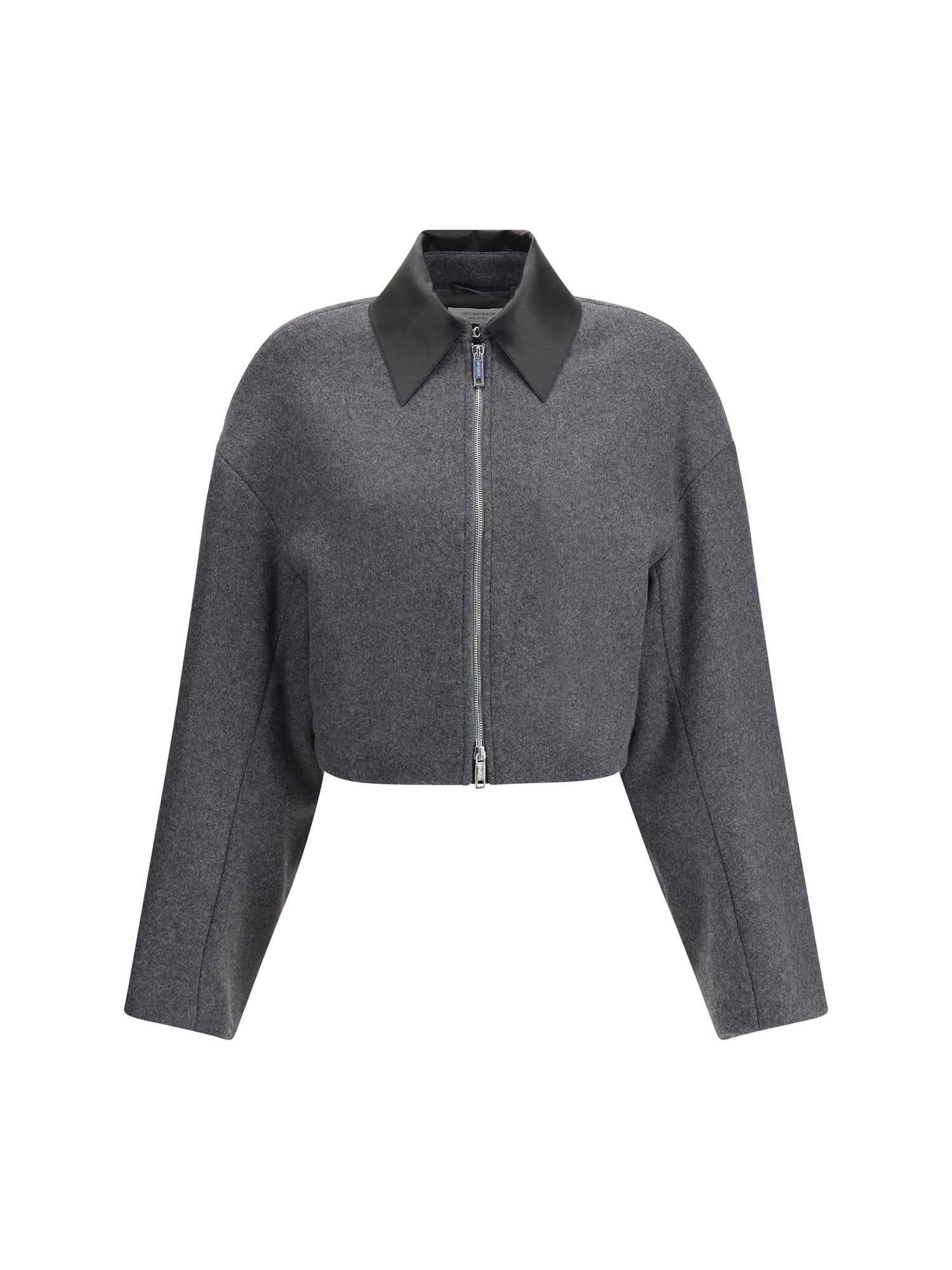 MAX MARA SPORTMAX 40 cropped vacuo jacket in virgin wool
