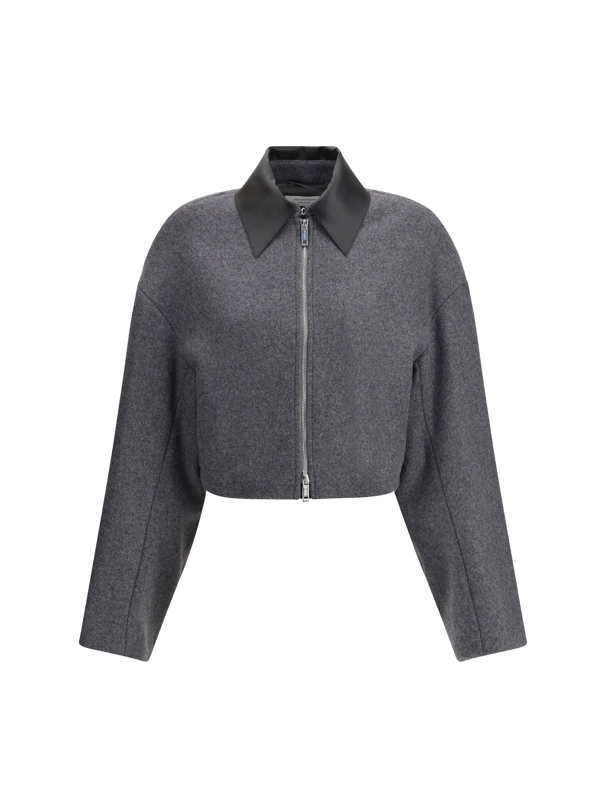 MAX MARA SPORTMAX 40 cropped vacuo jacket in virgin wool