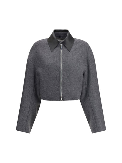 MAX MARA SPORTMAX 40 cropped vacuo jacket in virgin wool