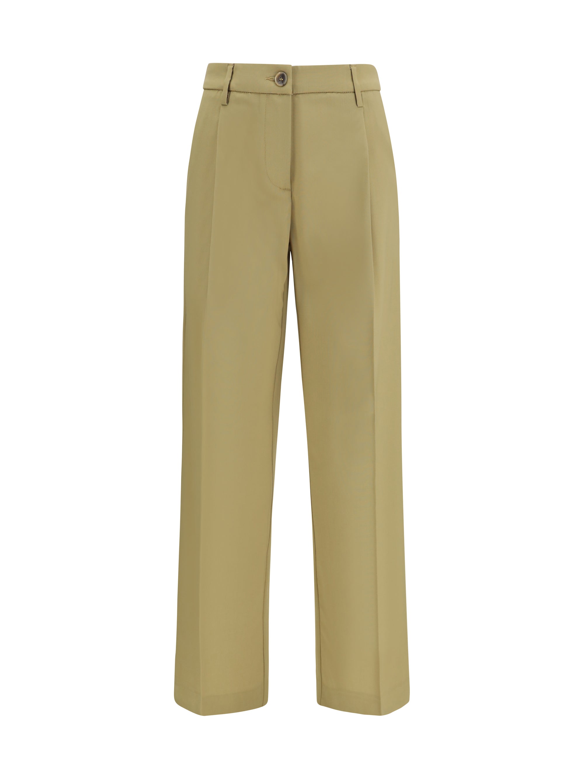 wide-leg virgin wool pants