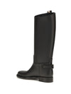 cavalier check detail knee-high boots